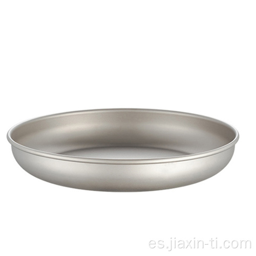 Olla de titanio Juego de utensilios de cocina para exteriores con placa de titanio